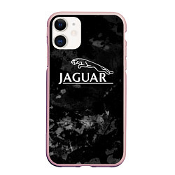 Чехол iPhone 11 матовый Ягуар , Jaguar, цвет: 3D-светло-розовый