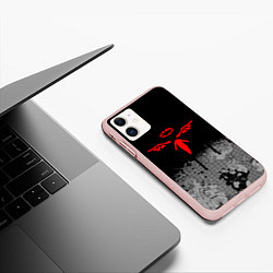Чехол iPhone 11 матовый VALHALLA GANG ВАЛЬХАЛЛА ТОКИЙСКИЕ, цвет: 3D-светло-розовый — фото 2