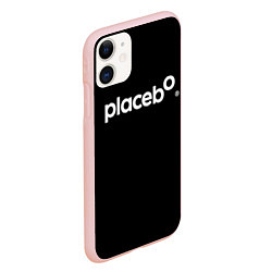 Чехол iPhone 11 матовый Плацебо Логотип, цвет: 3D-светло-розовый — фото 2