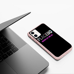 Чехол iPhone 11 матовый Placebo Never Let Me Go, цвет: 3D-светло-розовый — фото 2