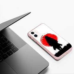 Чехол iPhone 11 матовый НЕДЗУКО КРАСНОЕ СОЛНЦЕ КЛИНОК, цвет: 3D-светло-розовый — фото 2