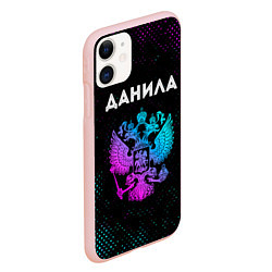 Чехол iPhone 11 матовый Данила Россия, цвет: 3D-светло-розовый — фото 2