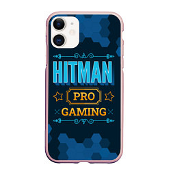 Чехол iPhone 11 матовый Игра Hitman: PRO Gaming, цвет: 3D-светло-розовый