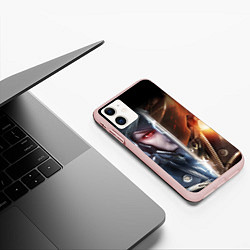 Чехол iPhone 11 матовый METAL GEAR RISING САМУРАЙ, цвет: 3D-светло-розовый — фото 2