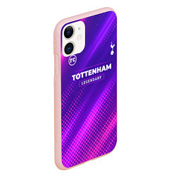Чехол iPhone 11 матовый Tottenham legendary sport grunge, цвет: 3D-светло-розовый — фото 2