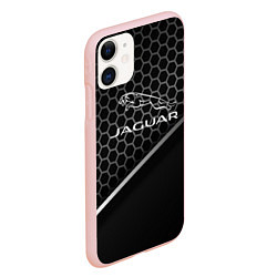 Чехол iPhone 11 матовый Jagur абстракция карбо, цвет: 3D-светло-розовый — фото 2
