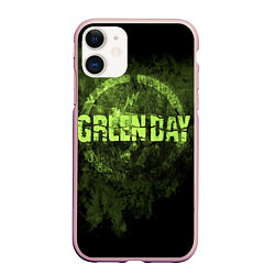 Чехол iPhone 11 матовый Green Day: Acid Voltage, цвет: 3D-светло-розовый