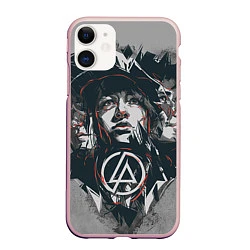 Чехол iPhone 11 матовый Linkin Park: My Style, цвет: 3D-светло-розовый