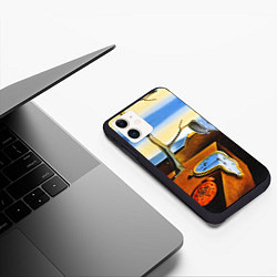 Чехол iPhone 11 матовый Постоянство Памяти, цвет: 3D-черный — фото 2