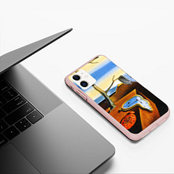 Чехол iPhone 11 матовый Постоянство Памяти, цвет: 3D-светло-розовый — фото 2