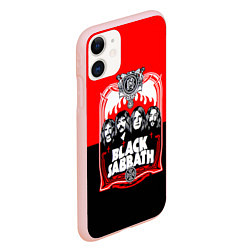 Чехол iPhone 11 матовый Black Sabbath: Red Sun, цвет: 3D-светло-розовый — фото 2