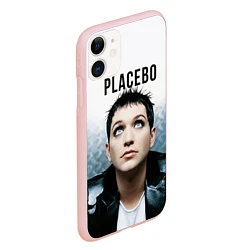 Чехол iPhone 11 матовый Placebo: Brian Molko, цвет: 3D-светло-розовый — фото 2
