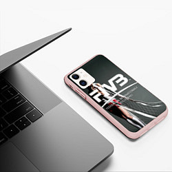 Чехол iPhone 11 матовый Волейбол 80, цвет: 3D-светло-розовый — фото 2