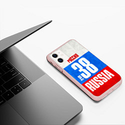 Чехол iPhone 11 матовый Russia: from 38, цвет: 3D-светло-розовый — фото 2