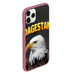 Чехол iPhone 11 Pro матовый Dagestan Eagle, цвет: 3D-малиновый — фото 2