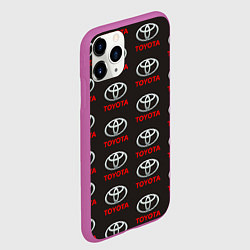 Чехол iPhone 11 Pro матовый Toyota, цвет: 3D-фиолетовый — фото 2