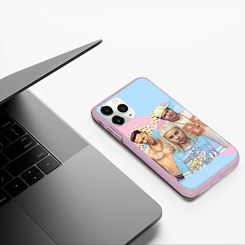 Чехол iPhone 11 Pro матовый Die Antwoord Bang / 3D-Розовый – фото 3