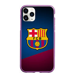 Чехол iPhone 11 Pro матовый FCB Barcelona, цвет: 3D-фиолетовый