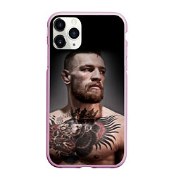 Чехол iPhone 11 Pro матовый Conor McGregor, цвет: 3D-розовый