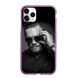 Чехол iPhone 11 Pro матовый Стильный Макгрегор, цвет: 3D-фиолетовый
