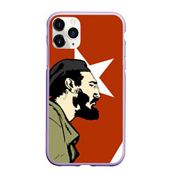 Чехол iPhone 11 Pro матовый Куба, цвет: 3D-светло-сиреневый