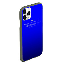 Чехол iPhone 11 Pro матовый BSOD, цвет: 3D-темно-зеленый — фото 2