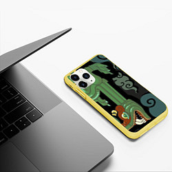 Чехол iPhone 11 Pro матовый Cs:go - Fire Serpent Огненный змей, цвет: 3D-желтый — фото 2
