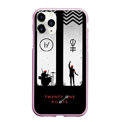 Чехол iPhone 11 Pro матовый Twenty One Pilots: Lines, цвет: 3D-розовый