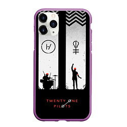 Чехол iPhone 11 Pro матовый Twenty One Pilots: Lines, цвет: 3D-фиолетовый