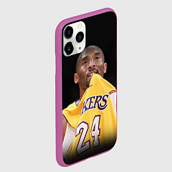 Чехол iPhone 11 Pro матовый Kobe Bryant, цвет: 3D-фиолетовый — фото 2