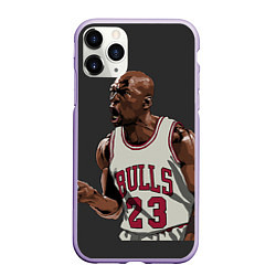 Чехол iPhone 11 Pro матовый Bulls 23: Jordan, цвет: 3D-светло-сиреневый