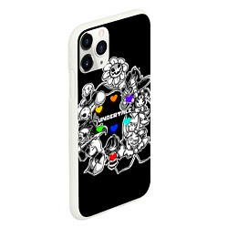 Чехол iPhone 11 Pro матовый Undertale 2, цвет: 3D-белый — фото 2