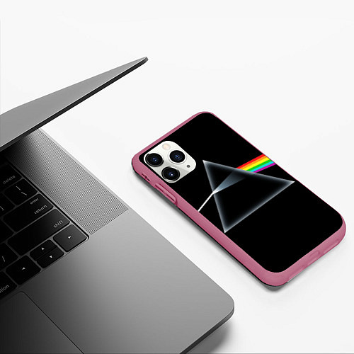 Чехол iPhone 11 Pro матовый Pink floyd / 3D-Малиновый – фото 3