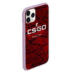 Чехол iPhone 11 Pro матовый Cs:go - Crimson Web Style Factory New Кровавая пау, цвет: 3D-сиреневый — фото 2