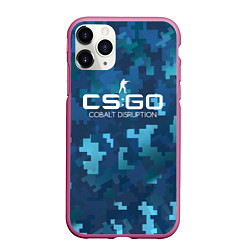 Чехол iPhone 11 Pro матовый Cs:go - Cobalt Disruption Ржавый кобальт, цвет: 3D-малиновый