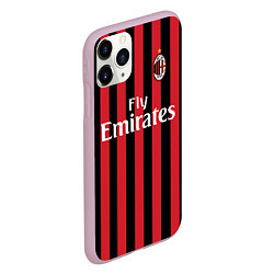 Чехол iPhone 11 Pro матовый Milan FC: Fly Emirates, цвет: 3D-розовый — фото 2
