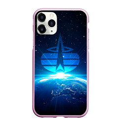 Чехол iPhone 11 Pro матовый Космические войска, цвет: 3D-розовый