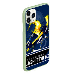 Чехол iPhone 11 Pro матовый Bay Lightning, цвет: 3D-салатовый — фото 2