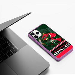 Чехол iPhone 11 Pro матовый Minnesota Wild, цвет: 3D-фиолетовый — фото 2