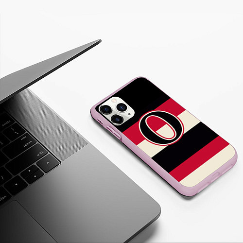 Чехол iPhone 11 Pro матовый Ottawa Senators O / 3D-Розовый – фото 3