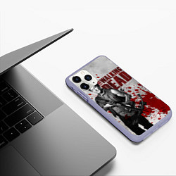 Чехол iPhone 11 Pro матовый Walking Dead: Deryl Dixon, цвет: 3D-светло-сиреневый — фото 2