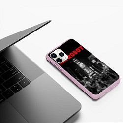 Чехол iPhone 11 Pro матовый Mr. Robot City, цвет: 3D-розовый — фото 2