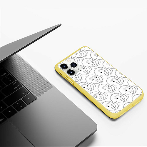 Чехол iPhone 11 Pro матовый I Know That Feel Bro / 3D-Желтый – фото 3