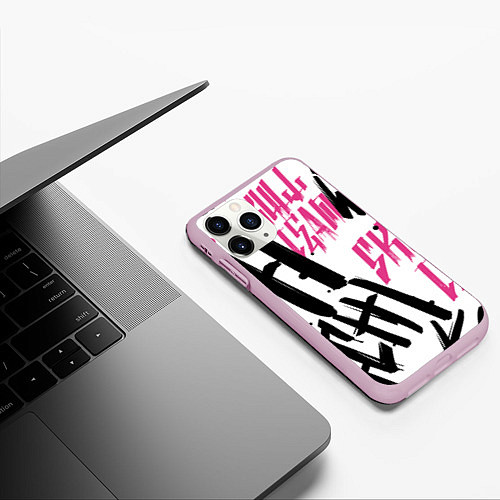 Чехол iPhone 11 Pro матовый Kai Wachi / 3D-Розовый – фото 3