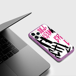 Чехол iPhone 11 Pro матовый Kai Wachi, цвет: 3D-фиолетовый — фото 2