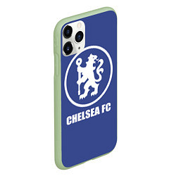 Чехол iPhone 11 Pro матовый Chelsea FC, цвет: 3D-салатовый — фото 2