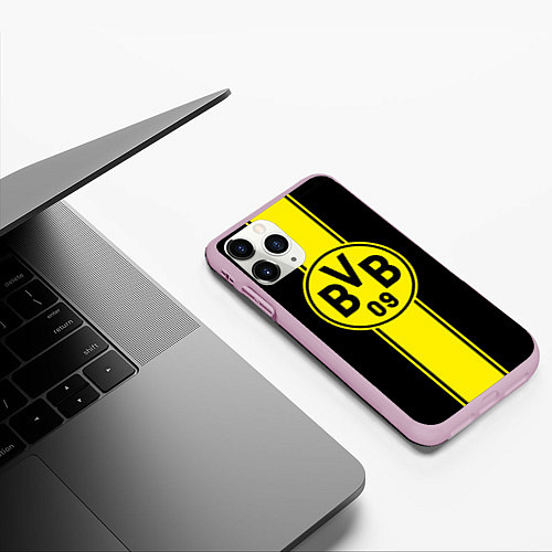 Чехол iPhone 11 Pro матовый BVB / 3D-Розовый – фото 3