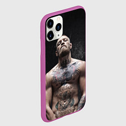 Чехол iPhone 11 Pro матовый Конор Макгрегор, цвет: 3D-фиолетовый — фото 2