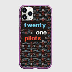 Чехол iPhone 11 Pro матовый Twenty One Pilots, цвет: 3D-фиолетовый