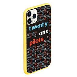 Чехол iPhone 11 Pro матовый Twenty One Pilots, цвет: 3D-желтый — фото 2